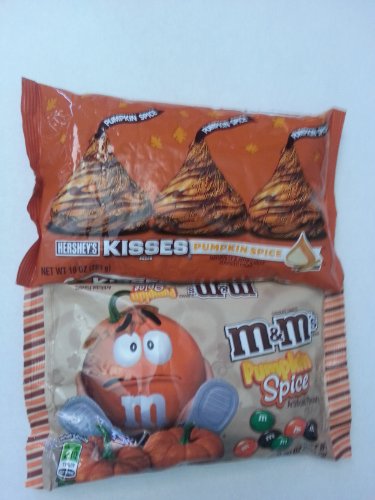 Pumpkin Spice M&M’s 9.9oz Bag and Pumpkin Spice Hershey’s Kisses 10oz Bag logo