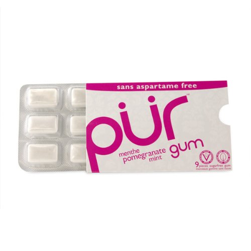 Pur Gum Pomegranate Mint Gum 9 Gum logo