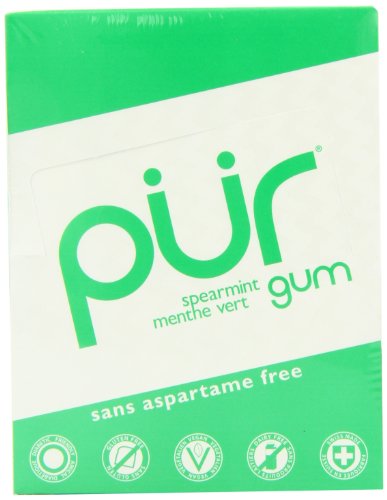 Pur Gum Spearmint Gum-aspartame Free, 9-count (Pack of 12) logo