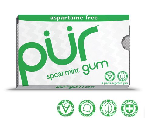 Pur Gum Spearmint Gum logo