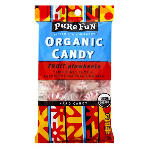 Pure Fun Organic Candy Assorted Fruit Pinwheels, 3.53 ounce Packages (Pack of 6) logo