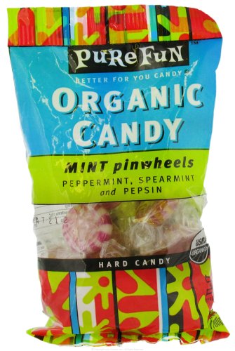 Pure Fun Organic Candy Assorted Mint Pinwheels, 3.53 ounce Packages (Pack of 6) logo