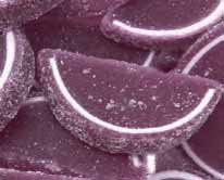 Purple Grape Fruit Jell Slices 1lb Bag logo