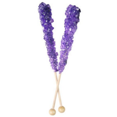 Purple Grape Rock Candy Sticks (unwrapped) 10 Count logo