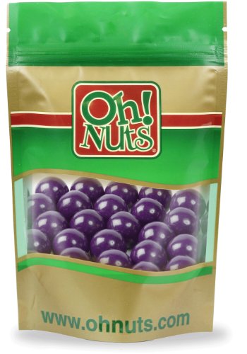 Purple Gumballs – Grape 1 Inch 1 Pound Bag – Oh! Nuts logo