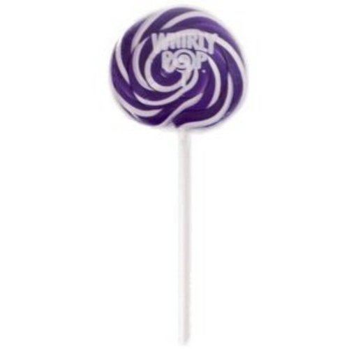 Purple & White Grape Whirly Pops 24 Lollipops logo