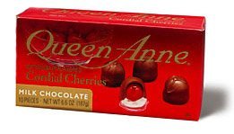 Queen Anne, Cherry Cordials, Milk Chocolate, 10 Piece, 6.6oz Box (Pack of 4) logo