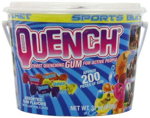 Quench Gum Sports Team Chewing Gum Bucket, 200 Count logo