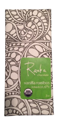 Raaka Vanilla Rooibos Dark Chocolate Bar 67% logo