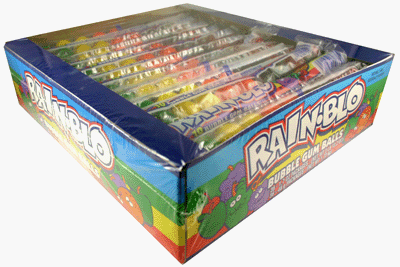 Rain-blo Bubble Gum Balls 36 Tubes logo