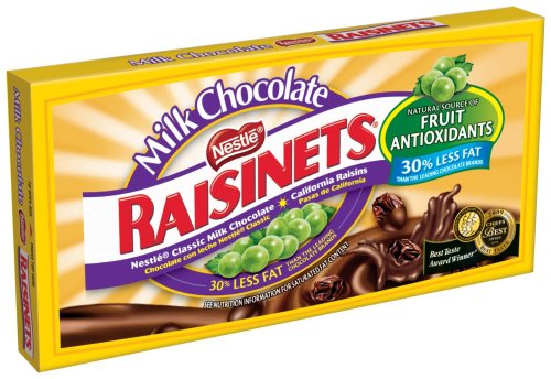 Raisinets Milk Chocolate, 3.5 ounce Boxes (Pack of 18) logo