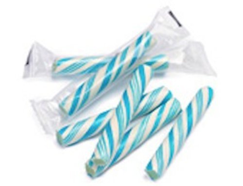 Raspberry Sticklettes Blue & White Petite Candy Sticks 250 Piece Box logo