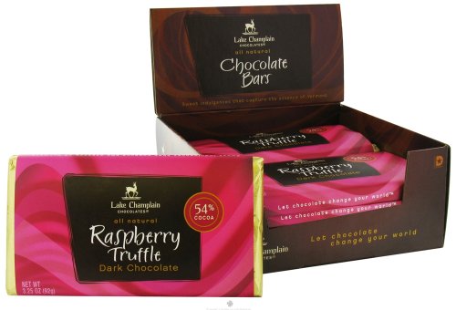 Raspberry Truffle Dark Chocolate Candy Bar – Lake Champlain Chocolates logo