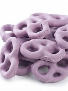 Raspberry Yogurt Covered Pretzels (1 Pound) logo