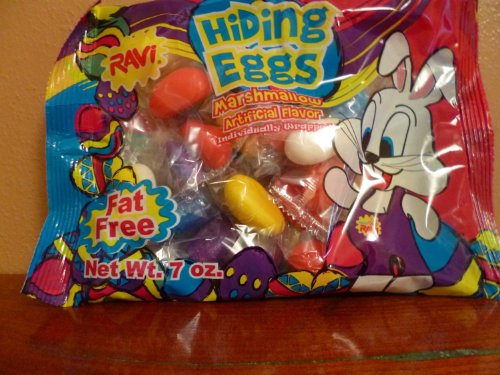 Ravi Easter Hiding Marshmallow Egg Candy 7oz Bag (Pack of 6) Individually Wrapped logo