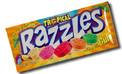 Razzles- Tropical Flavor-24 Packs logo