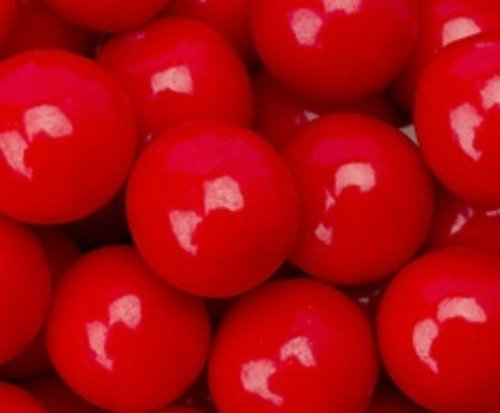 Red 1 Inch Gumballs 1lb Bag logo