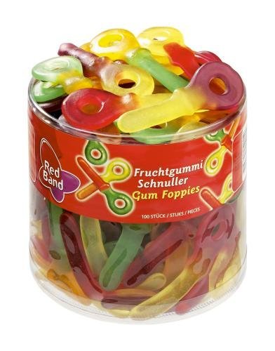 Red Band Fruchtgummi Schnuller, Dose, 6er Pack (6 X 100 St. Dose) logo