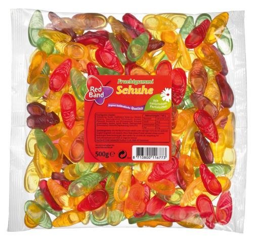 Red Band Fruchtgummi Schuhe, 12er Pack (12 X 500 G Beutel) logo