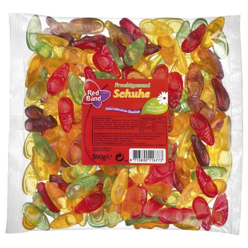 Red Band Fruchtgummi Schuhe 500g logo