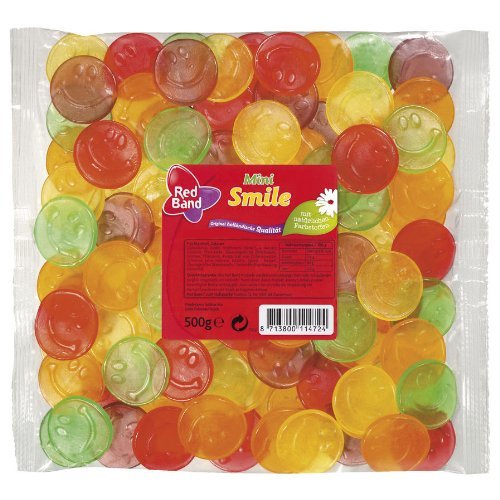 Red Band Mini Smile, Fruchtgummi, Beutel, 500g logo