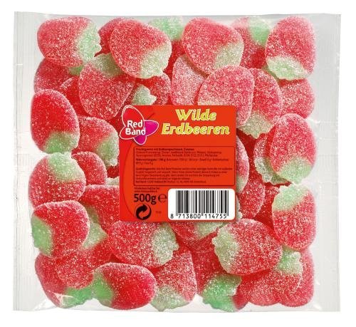 Red Band Wilde Erdbeeren, 12er Pack (12 X 500 G Beutel) logo