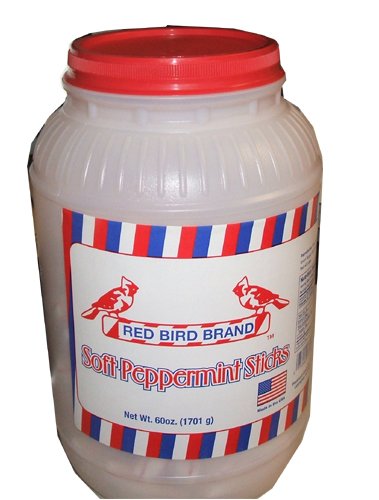 Red Bird Soft Peppermint Sticks 60 Ounce Value Container logo