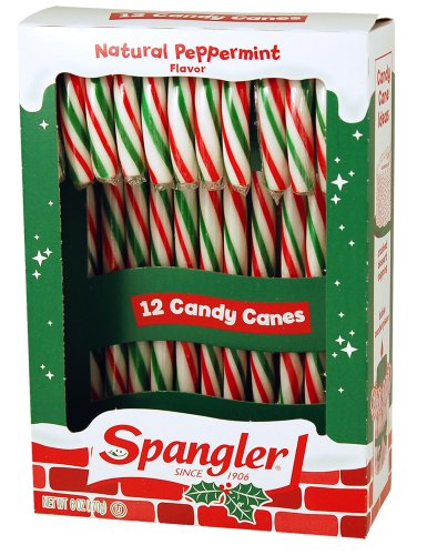 Red Green & White Peppermint Candy Canes – 3-12 Count Boxes logo