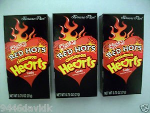 Red Hots Chewy Cinnamon Hearts Candy logo