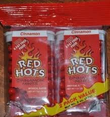 Red Hots Cinnamon Mints, A Lot Of 4/2 Packs 1oz Each logo