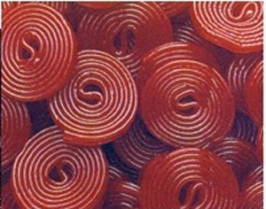 Red Licorice Wheels, 2lbs logo