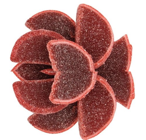 Red Pomegranate Flavored Fruit Slices 5 Pound Bulk Bag logo