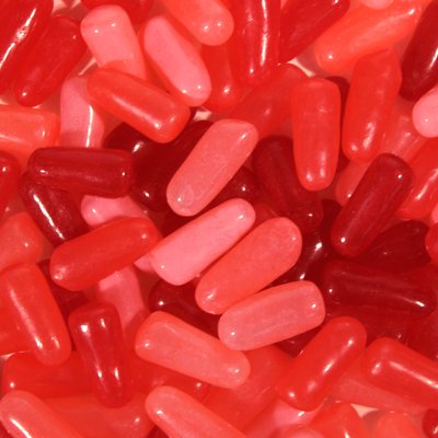 Red Rageous Mike and Ike, 1lb logo