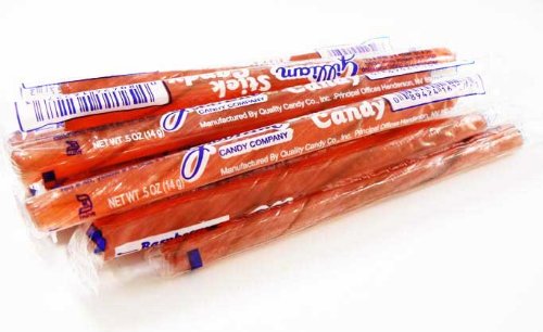 Red Raspberry Old Fashioned Hard Candy Sticks: 10 Count (individually Wrapped) logo