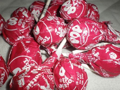 Red Raspberry Tootsie Pops 60 Pops logo