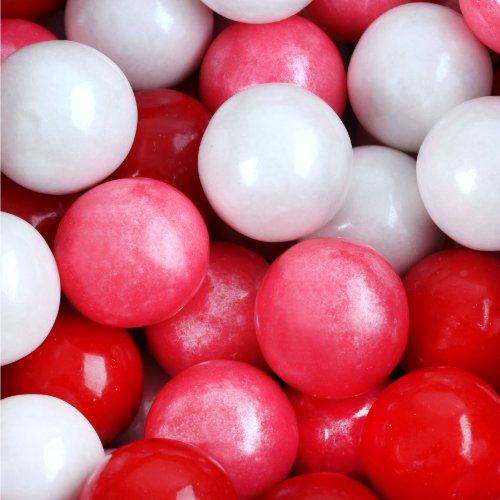 Red, Shimmer Pink, Shimmer White, Gumballs logo