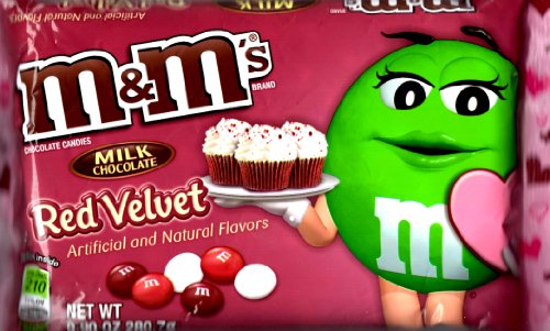 Red Velvet M&Ms 9.9oz Bag logo