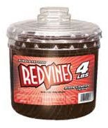 Red Vines Black Licorice Twists, 4 Pound Tub logo