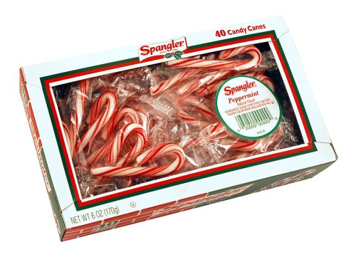 Red & White Peppermint Mini Canes – 4-40 Count Boxes logo