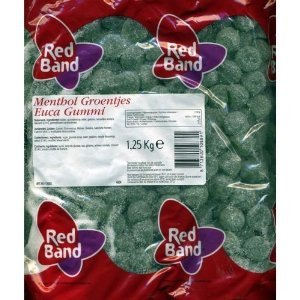 Redband ‘menthol Groentjes’ 1,25kg (eucalyptus Gummi) logo