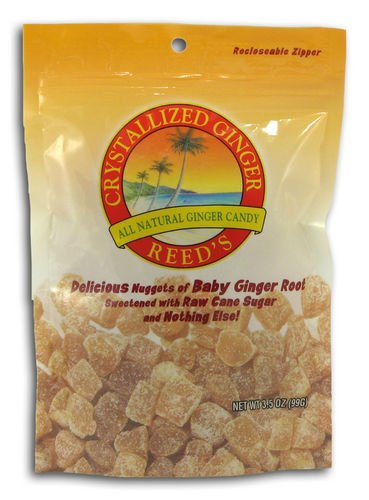 Reed’s Crystallized Baby Ginger Root Candy (Pack of 10) logo