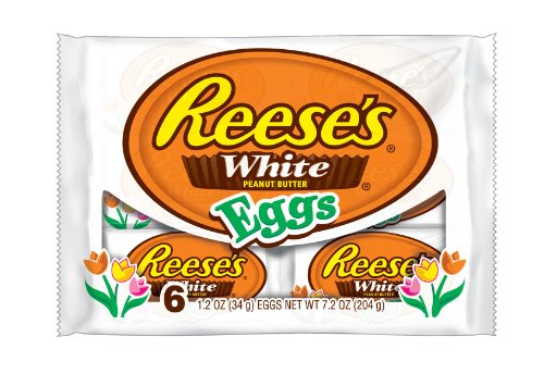 Reese’s Easter White Peanut Butter Eggs, 6-count, 7.2 Oz Packages (Pack of 4) logo