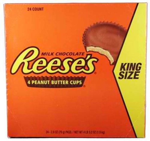 Reeses King Size 4peanut Butter Cups 24ct logo