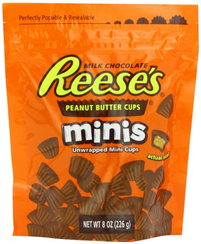 Reese’s Minis Peanut Butter Cups, 8 ounce Pouches (Pack of 4) logo