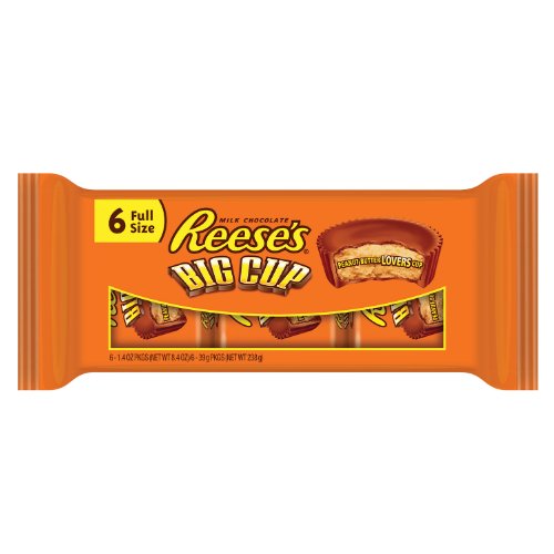 Reese’s Peanut Butter Big Cups, 6-count, 8.4 ounce Packages (Pack of 4) logo