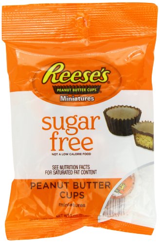 Reese’s Peanut Butter Cup Miniatures, Sugar Free, 3 ounce Bags (Pack of 12) logo