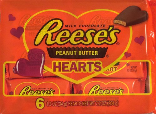 Reeses Peanut Butter Cup Valentines Day Hearts 6 Pack – 2 Packages logo