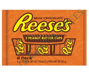 Reese’s Peanut Butter Cups, 9oz Package, 6 – 2 Packs (Pack of 6) logo