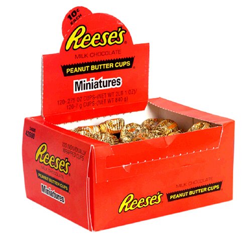 Reese’s Peanut Butter Cups Miniatures, 105-count Boxes (Pack of 2) logo