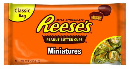 Reese’s Peanut Butter Cups Miniatures, 12 ounce Bags (Pack of 6) logo